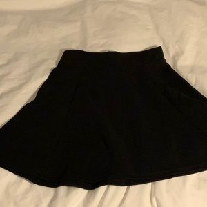 H&M black ribbed skirt womens